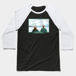 Lake McDonald, Glacier National Park Rangers Watercolor Baseball T-Shirt